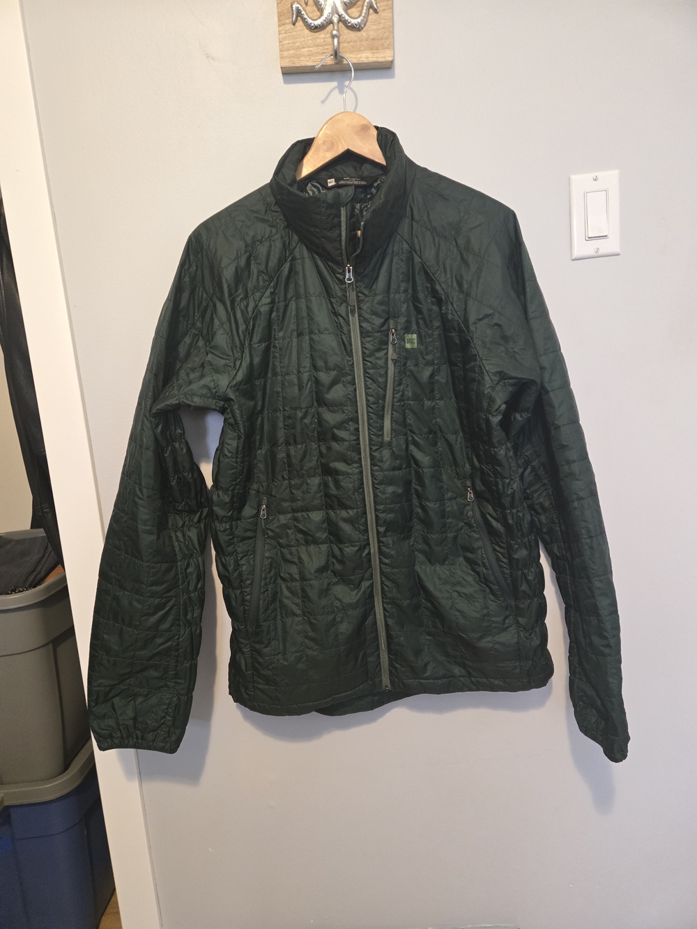 MEC Men's Quilted Dark Green Puffer Jacket